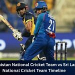 Afghanistan National Cricket Team vs Sri Lanka National Cricket Team Timeline